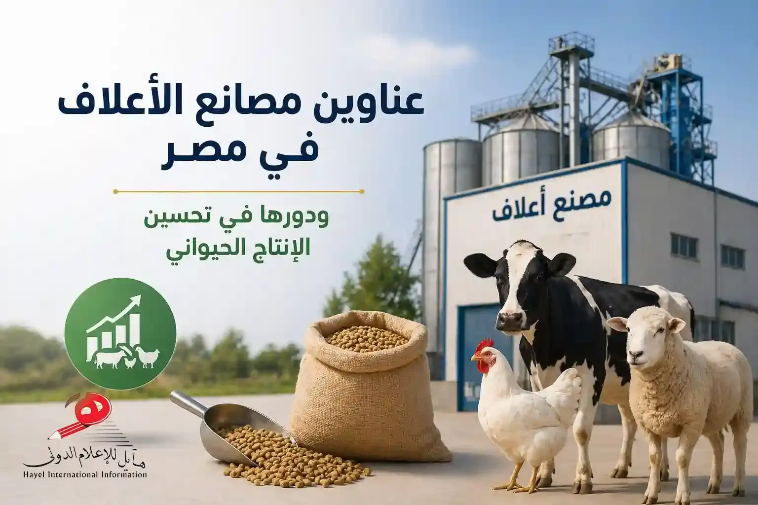 عناوين مصانع الأعلاف في مصر ودورها في تحسين الإنتاج الحيواني